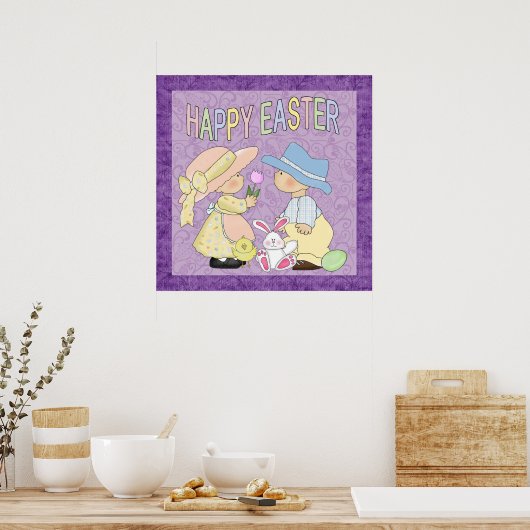 Poster Bonne Pâques Poater (Cuisine)