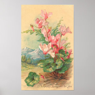 Poster Bonne Pâques Pour Vous Vintage