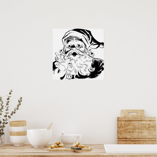 Poster Bonne Père Noël (Cuisine)