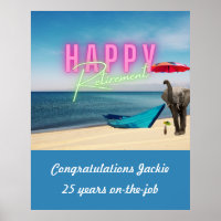 Bonne retraite Funny Surreal Beach Scène