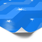 Poster Bonne retraite, Partie Carré de couleur primaire (Coin)