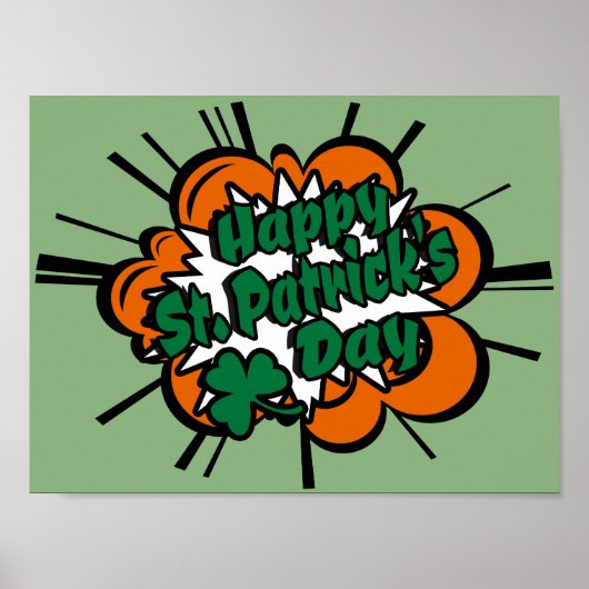 Poster Bonne Saint Patrick's Day (Devant)