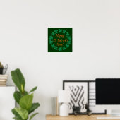 Poster Bonne Saint Patrick's Day (Bureau à domicile)
