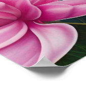 Poster Bonne Saint Valentin - Fleurs et Coeurs roses (Coin)