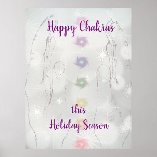 Poster Bonne saison de vacances à Chakras (Devant)