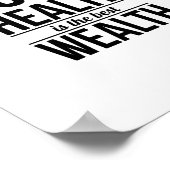 Poster bonne santé inspiration citation typographie noire (Coin)