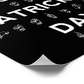 Poster Bonne St Patrick's Day ASL Sensibilisation des sou (Coin)