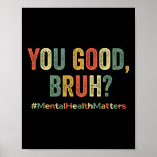 Poster Bonne thérapie Bruh Soutien à la sensibilisation à