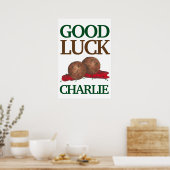 Poster Bonnes boulettes de viande Marinara Design (Cuisine)