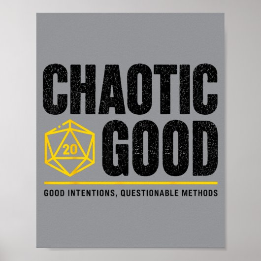 Poster Bonnes intentions de bien Chaotique Ods discutable (Devant)