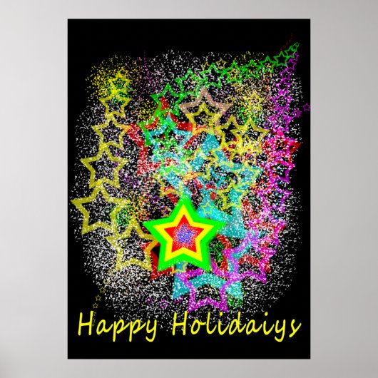 POSTER BONNES VACANCES DES ÉTOILES (Devant)