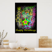 POSTER BONNES VACANCES DES ÉTOILES (Cuisine)