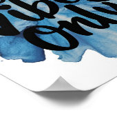 Poster Bonnes vitres seulement Bleu (Coin)