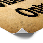 Poster Bonnes vitres seulement style vintage (Coin)