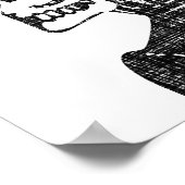 Poster Bonnet crânien Posada Calavera à deux tons (Coin)