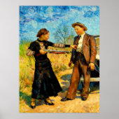 Poster Bonnie and Clyde Fooling Around 1934 AI Painting (Devant)