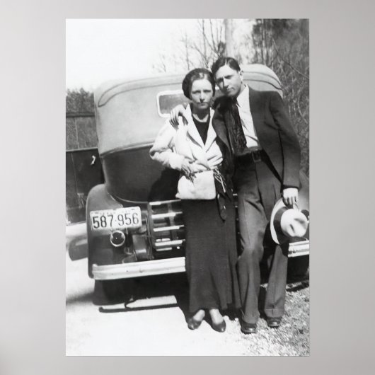 POSTER BONNIE & CLYDE - TEXAS OUTLAWS 1933 (Devant)