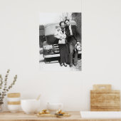 POSTER BONNIE & CLYDE - TEXAS OUTLAWS 1933 (Cuisine)