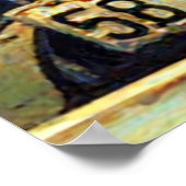 Poster Bonnie Parker Clyde Barrow 1933 Peinture Faux (Coin)