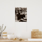 Poster Bonnie Parker Fumer Un Cigar 1933 Noir Blanc (Cuisine)