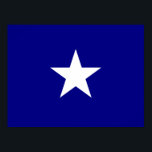 Poster Bonnie Pavillon bleu étoile blanche<br><div class="desc">Le drapeau bleu Bonnie avec son étoile blanche solitaire sur l'arrière - plan bleu était le drapeau officieux des États confédérés d'Amérique au début de la guerre de Sécession américaine.</div>