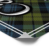Poster Bonnie Scotland J'Adore The Campbell Tartan (Coin)