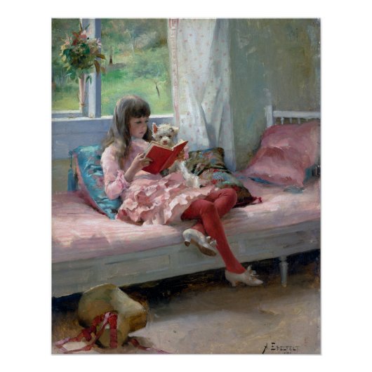 Poster Bons Amis par Albert Edelfelt 1881 (Devant)