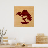 Poster Bonsai Tree - incrustation de bois. (Cuisine)