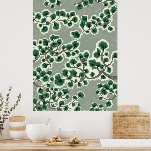 Poster Bonsai Tree Pattern (Cuisine)