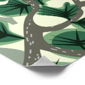 Poster Bonsai Tree Pattern (Coin)