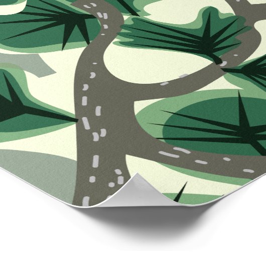 Poster Bonsai Tree Pattern (Coin)