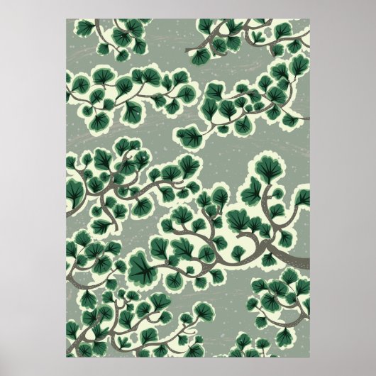 Poster Bonsai Tree Pattern (Devant)