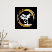 Poster Bonsai Tree. Zen Enso Circl. Feng Shui Calligraphi (Cuisine)