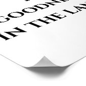 Poster Bonté du Seigneur Psaume 27:13 verset de la Bible (Coin)