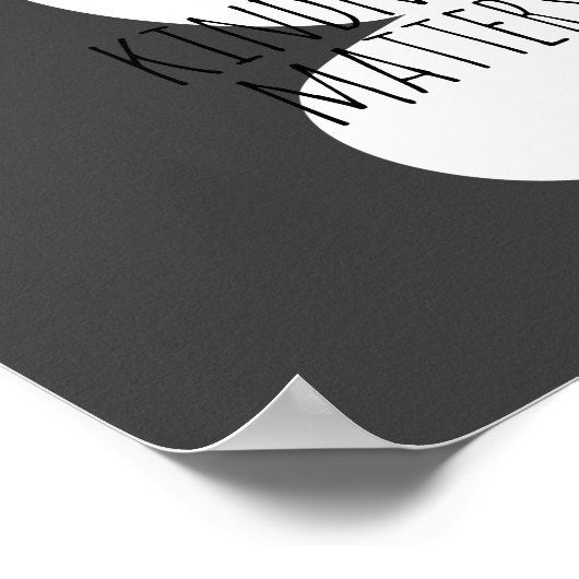 Poster bonté questions citez fleur moderne mignon design (Coin)