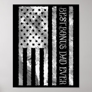 Poster Bonus Papa jamais nous drapeau Patriot Vintage Ste