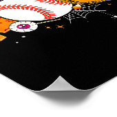 Poster Boo Baseball Player Catcher Tcher Funny Halloween  (Coin)
