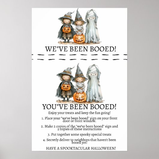 Poster Boo Bash de quartier – Un jeu surprise d'Halloween (Devant)