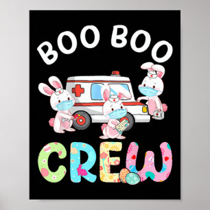 Poster Boo Boo Crew Fun Bunny Ems Emt Parade Infirmière E