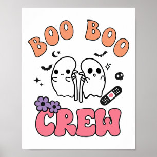 Poster Boo Boo Crew Funny Ghost Kidney Halloween Dialyse
