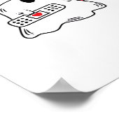 Poster Boo Boo Crew Nurse Halloween Ghost Funny Surdimens (Coin)