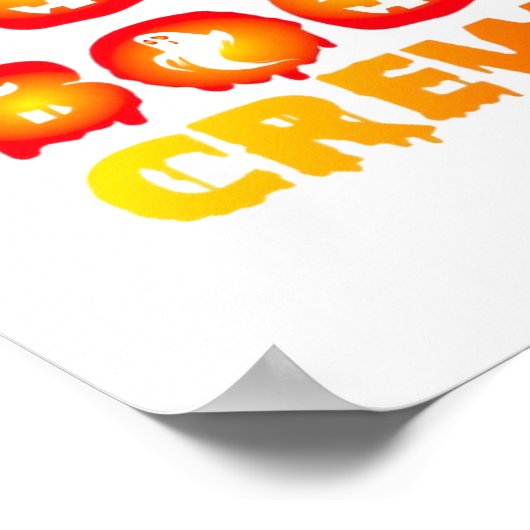 Poster Boo Boo Crew T-Shirt surdimensionné (Coin)