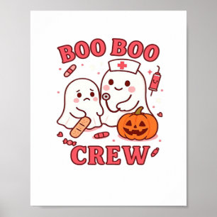 Poster Boo Boo Infirmière d'équipage Funny Halloween Infi