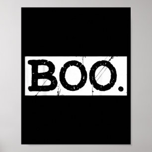 Poster Boo détresse rétro fantôme esthétique Halloween
