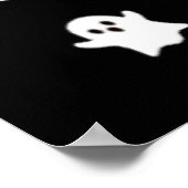 Poster Boo Ghost Halloween Subtle Minimal Automne Amusant (Coin)