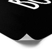 Poster Boo-k Worm Funny Bookworm Ghost Pun Dark BG (Coin)