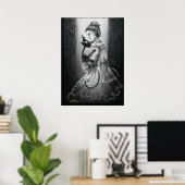 Poster Boo Kitty avec son fantôme (Bureau à domicile)