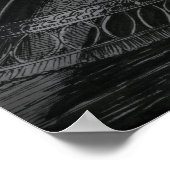 Poster Boo Kitty s'assoit sur l'affiche (Coin)