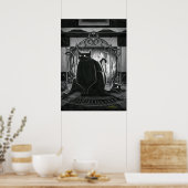 Poster Boo Kitty s'assoit sur l'affiche (Cuisine)