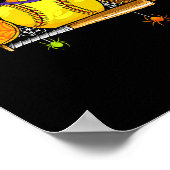 Poster Boo Softball Player Catcher Tcher Funny Halloween (Coin)